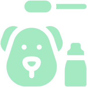 Dog-ear-cleaning icon
